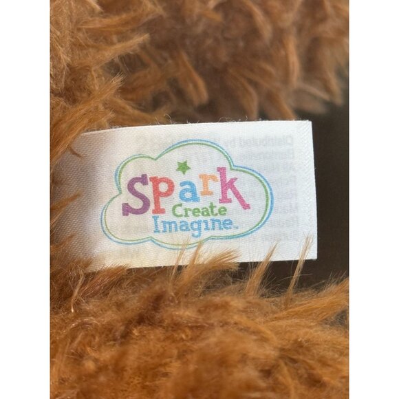 Spark Create Imagine Fuzzy Laying Puppy Dog Brown Wal-Mart 12 inches - Picture 6 of 8